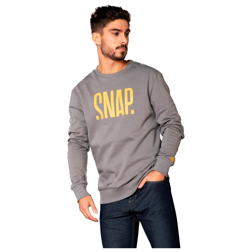 Sweat Snap Sweater Logo Dark Grey 5 Sweat Snap Sweater Logo Dark Grey – Image 3