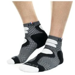 Chaussettes La Chaussette De France Nepal Gris Blanc