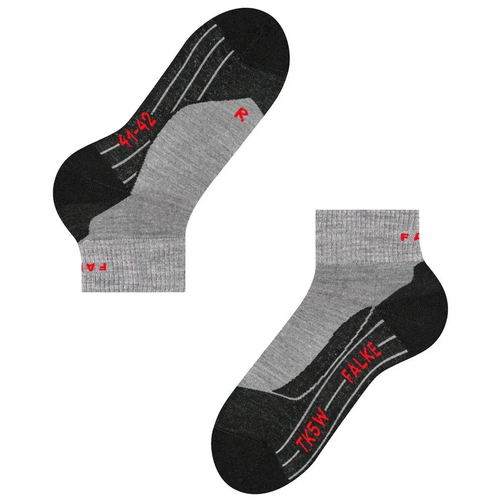 Chaussettes Falke Tk5 Short Light Grey Wmn 7 Chaussettes Falke Tk5 Short Light Grey Wmn – Image 5
