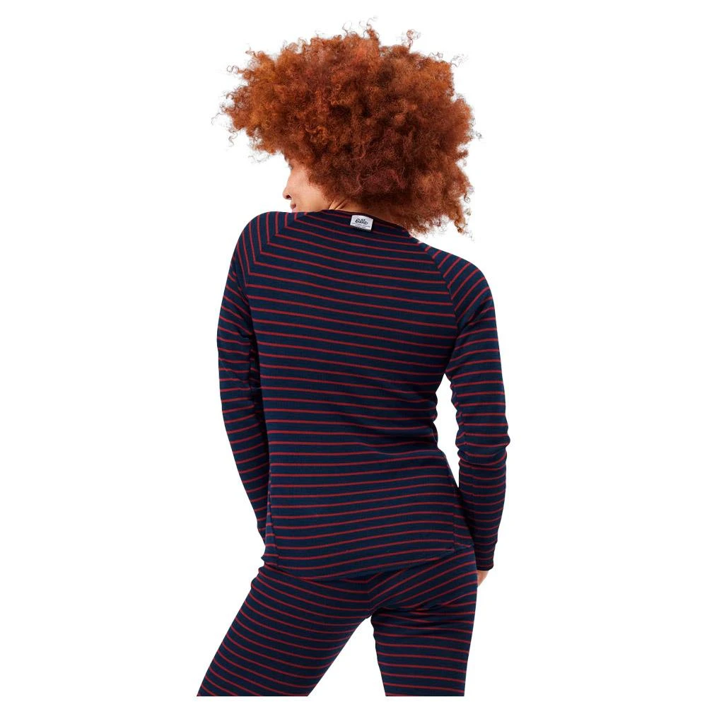 Sous-vêtement Technique Odlo Active Warm Originals Eco Stripes BL Top Crew Neck LS Dark Sapphire Sundried Tomato 6 Sous-vêtement Technique Odlo Active Warm Originals Eco Stripes BL Top Crew Neck LS Dark Sapphire Sundried Tomato – Image 4