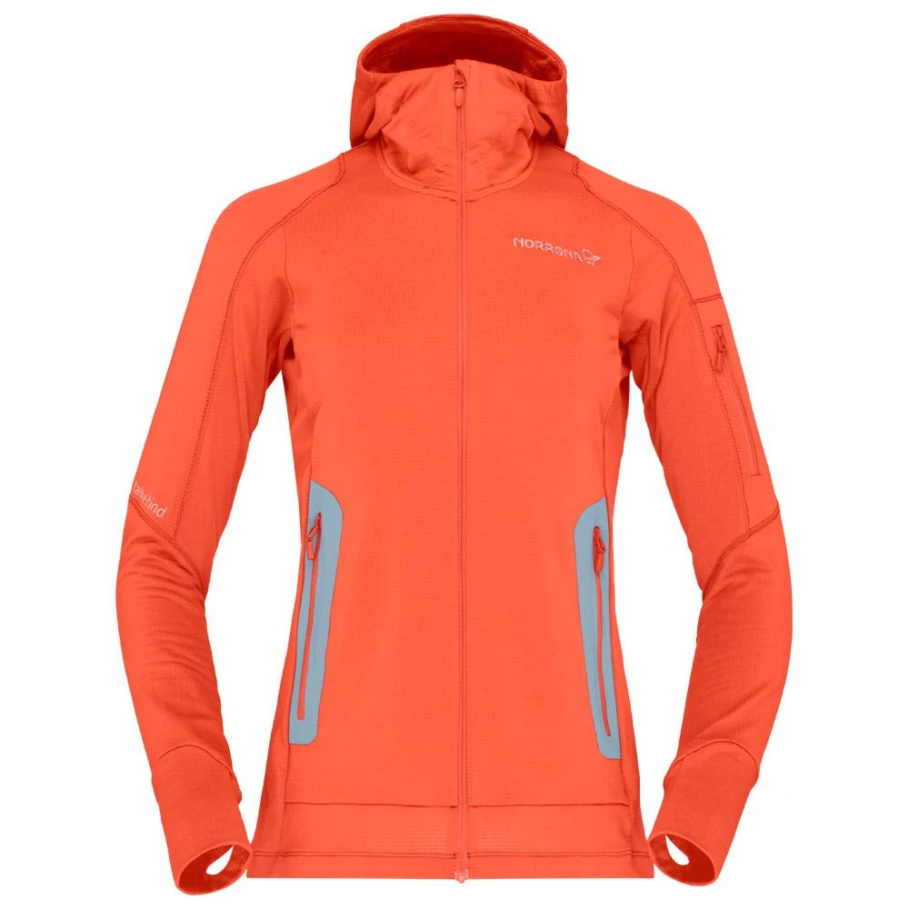 Polaire Norrona Falketind Power Grid Hood W's Orange Alert 3 Polaire Norrona Falketind Power Grid Hood W's Orange Alert