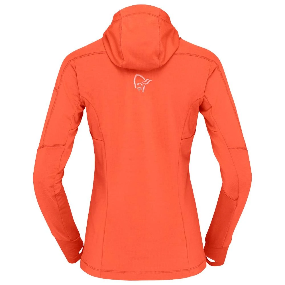 Polaire Norrona Falketind Power Grid Hood W's Orange Alert 4 Polaire Norrona Falketind Power Grid Hood W's Orange Alert – Image 2