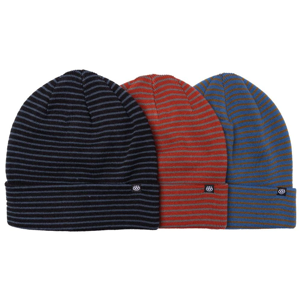Bonnet 686 Small Stripes Beanie 3-Pack Assorted 3 Bonnet 686 Small Stripes Beanie 3-Pack Assorted
