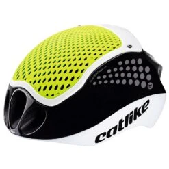 Casque Ski-roue Catlike Cloud 352 White/Black/Yellow Flash