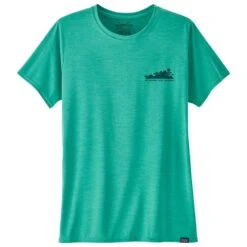 Tee-shirt Patagonia Cap Cool Daily Graphic Trails Everywhere : Fresh Teal X-Dye