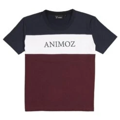 Tee-shirt Animoz Uzio Bleu Blanc Bordeaux