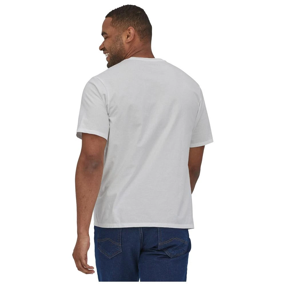 Tee-shirt Patagonia M Line Logo Ridge Stripe Organic Pocket White 4 Tee-shirt Patagonia M Line Logo Ridge Stripe Organic Pocket White – Image 2