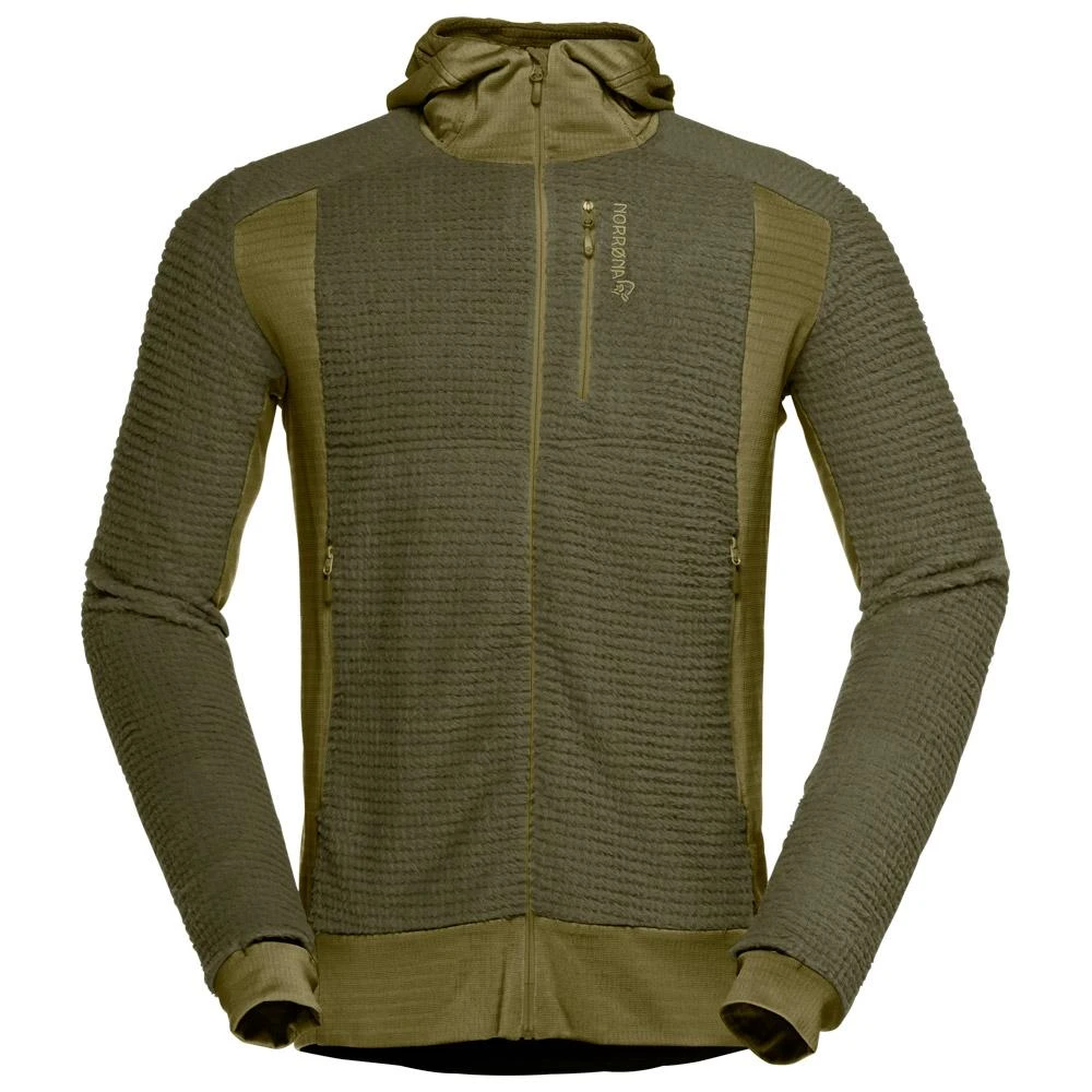 Polaire Norrona Falketind Alpha 120 Zip Hood Olive Night Olive Drab 3 Polaire Norrona Falketind Alpha 120 Zip Hood Olive Night Olive Drab