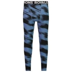 Sous-vêtement Technique Mons Royale Europe M's Cascade Legging Blue Motion