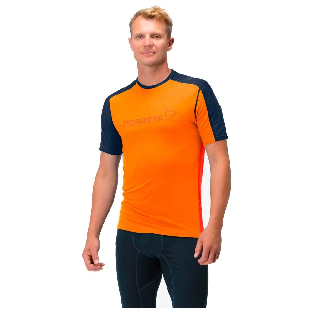 Sous-vêtement Technique Norrona Falketind Equaliser Merino M's Orange Popsicle/Indigo Night 5 Sous-vêtement Technique Norrona Falketind Equaliser Merino M's Orange Popsicle/Indigo Night – Image 3