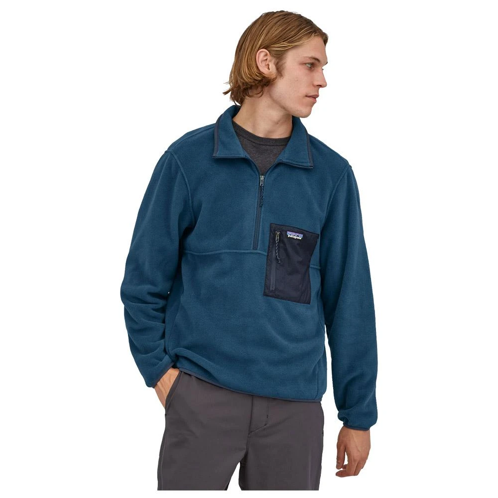 Polaire Patagonia M's Microdini 1/2 Zip Pullover Tidepool Blue 5 Polaire Patagonia M's Microdini 1/2 Zip Pullover Tidepool Blue – Image 3