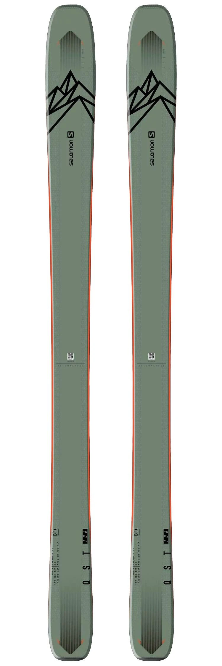 Ski Alpin Da Salomon Qst 106 DA *** 3 Ski Alpin Da Salomon Qst 106 DA ***