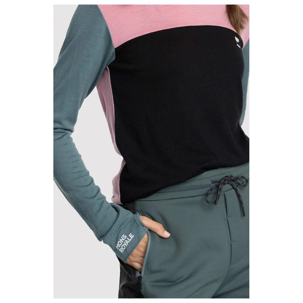 Sous-vêtement Technique Mons Royale Europe W's Yotei Ls Dusty Pink Burnt Sage 6 Sous-vêtement Technique Mons Royale Europe W's Yotei Ls Dusty Pink Burnt Sage – Image 4
