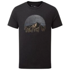 Tee-shirt Tentree Vintage Sunset Meteorite Black Heather