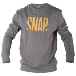 Sweat Snap Sweater Logo Dark Grey