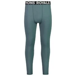 Sous-vêtement Technique Mons Royale Europe M's Olympus Legging Burnt Sage Black