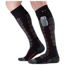 Chaussettes Monnet Heatprotech Socks Noir Rouge -Ski Équipement Boutique bbe2fcc6cc963552ac3c2a090480a9125817dd49 H21MONNACC001 3