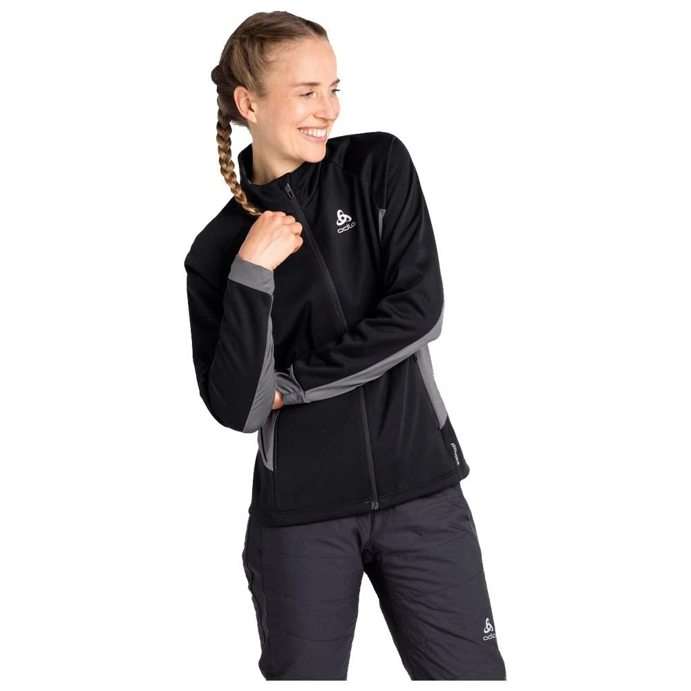Veste Nordique Odlo Brensholmen Wmn Jkt Black/Graphite Grey 6 Veste Nordique Odlo Brensholmen Wmn Jkt Black/Graphite Grey – Image 4