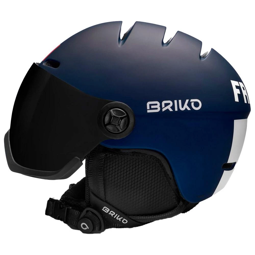 Casque Visière Briko Teide Visor France Matt Tangaroa Blue White 4 Casque Visière Briko Teide Visor France Matt Tangaroa Blue White – Image 2