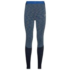 Sous-vêtement Techni. Nordique Odlo Blackcomb Bottom Long Wmn Blue Tattoo Space Dye