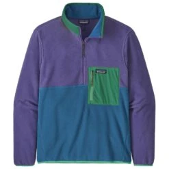 Polaire Patagonia M's Microdini 1/2 Zip Pullover Bayou Blue