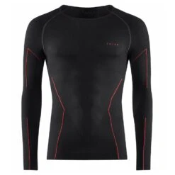 Sous-vêtement Techni. Nordique Falke Longsleeved Shirt Tight Black Fuego