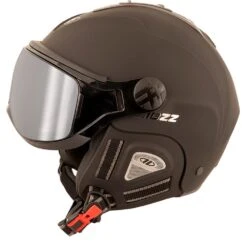 Casque Visière Diezz Splitt Magnet Black Silver Mirror + Yellow