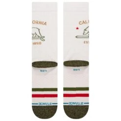 Chaussettes Stance Crew Sock California Republic 2 Offwhite -Ski Équipement Boutique f7f8158b6cae2daa7718dbc17de1cb3a0e0d58d4 E23STANACC3358265 2